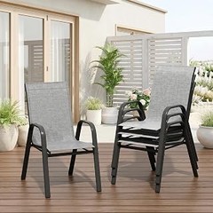 fundas para sillas apiladas de jardín
