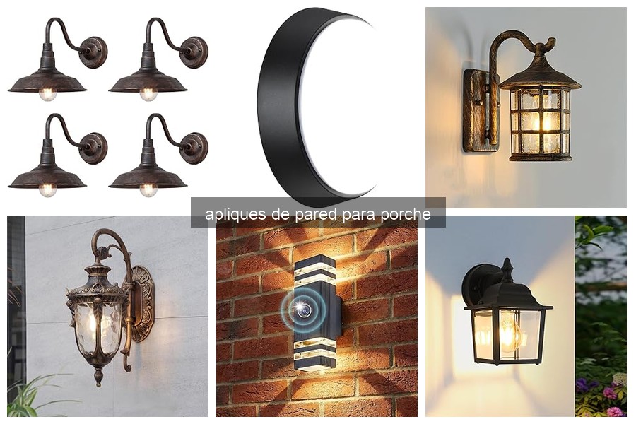 Apliques de pared para porche: ventajas y características