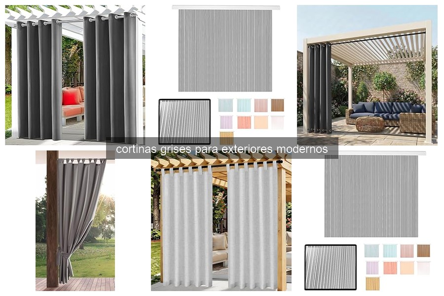 Beneficios de las cortinas grises para exteriores modernos