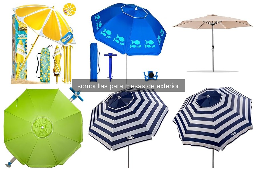 Beneficios de las sombrillas para mesas de exterior