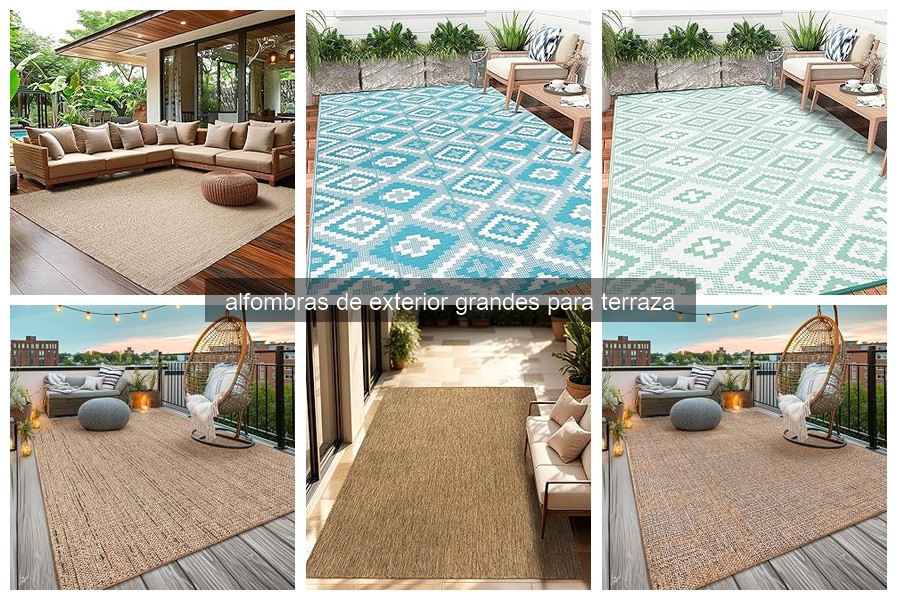 Beneficios de usar alfombras de exterior grandes en terrazas