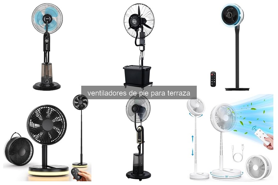 Características esenciales de ventiladores de pie para terraza
