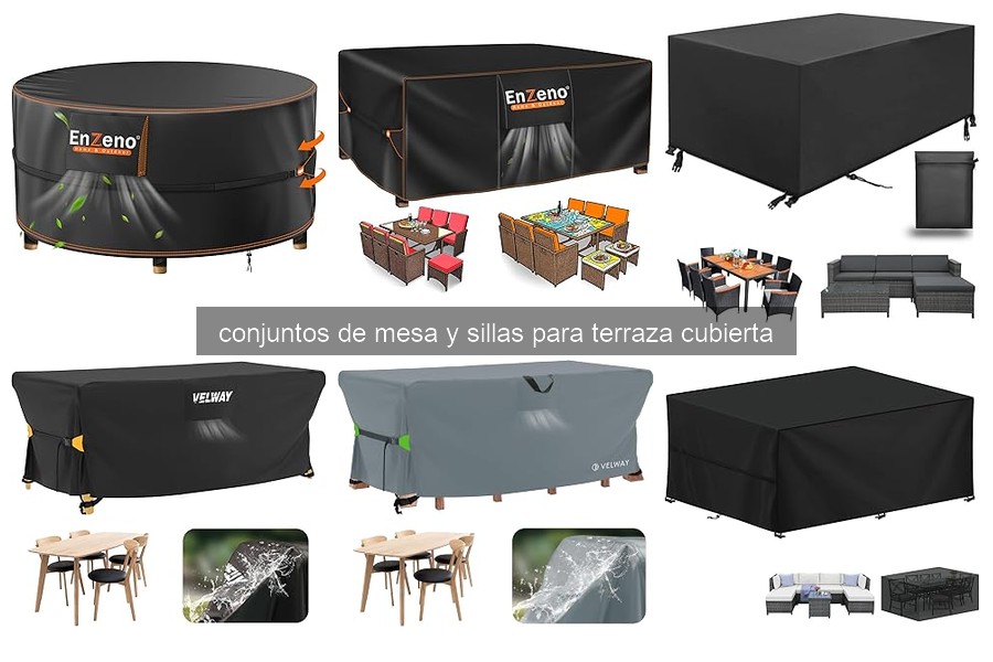 Cómo cuidar y mantener conjuntos de mesa y sillas de terraza