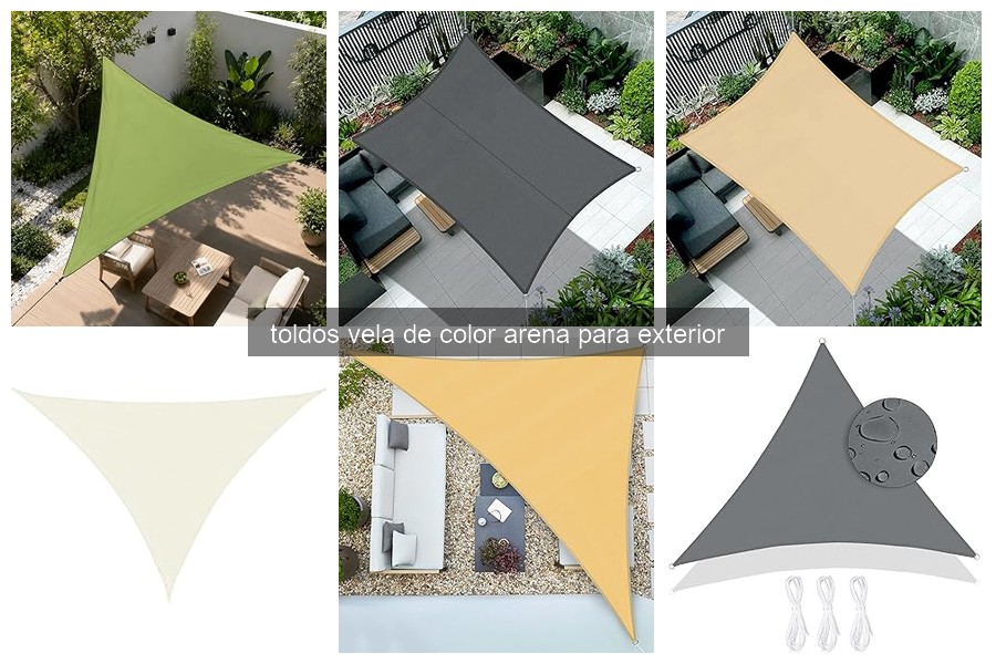Cómo elegir el toldo vela de color arena ideal para tu exterior