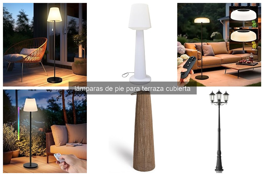 Cómo elegir la lámpara de pie perfecta para tu terraza cubierta