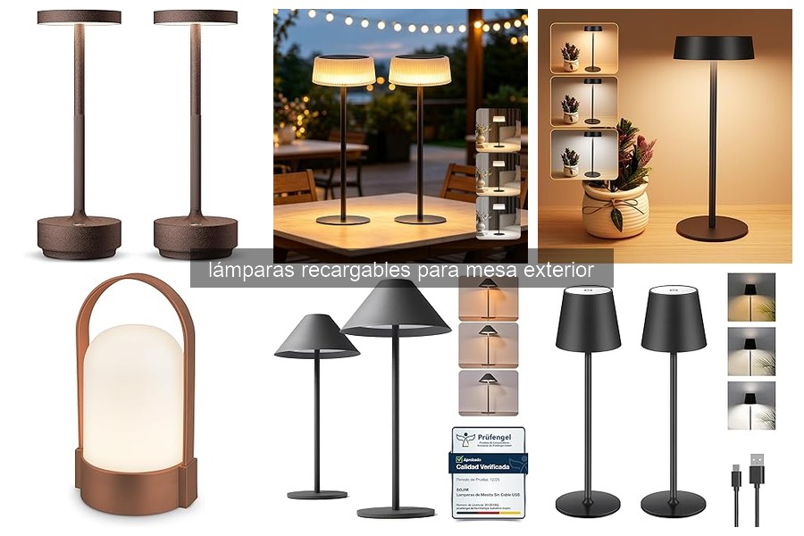 Cómo elegir la lámpara recargable perfecta para mesa exterior
