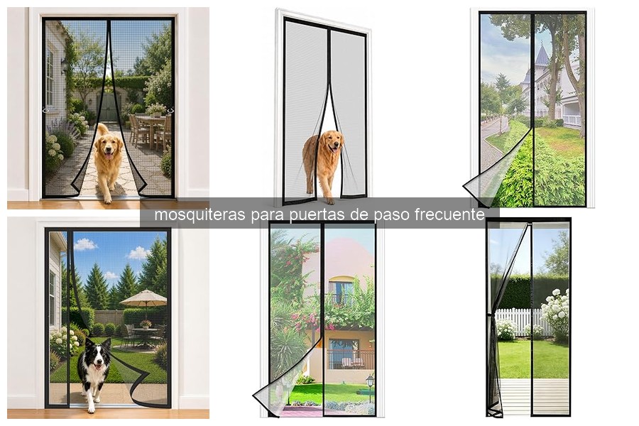 Cómo elegir la mejor mosquitera para puertas de paso frecuente