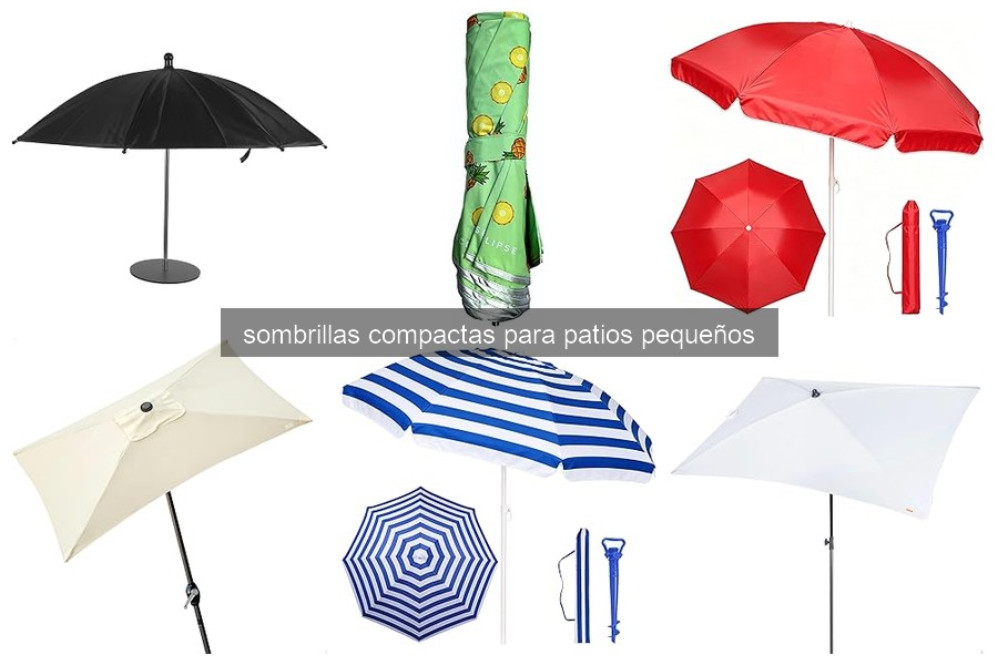 Cómo elegir la sombrilla compacta ideal para patios pequeños