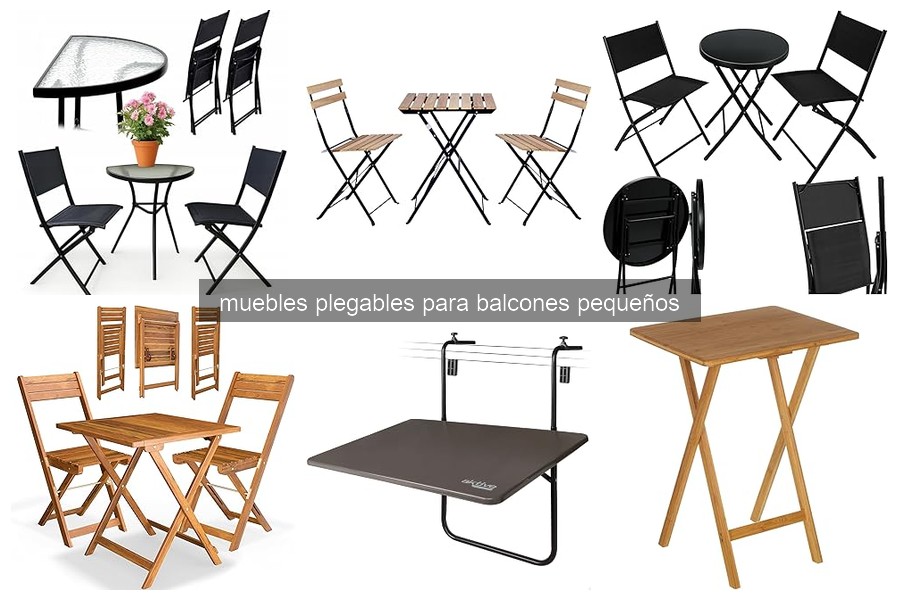 Cómo elegir muebles plegables para balcones pequeños