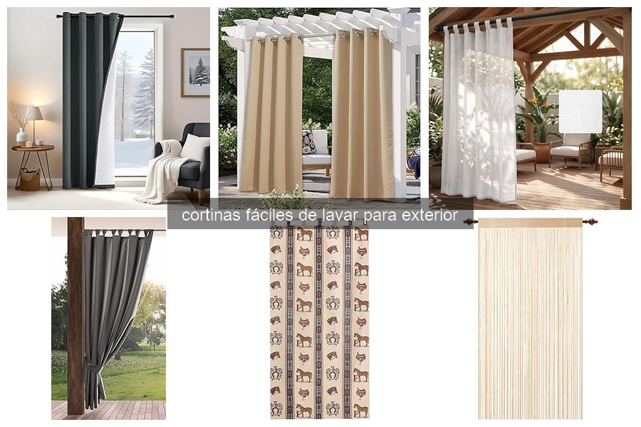 Cómo instalar cortinas fáciles de lavar para exterior