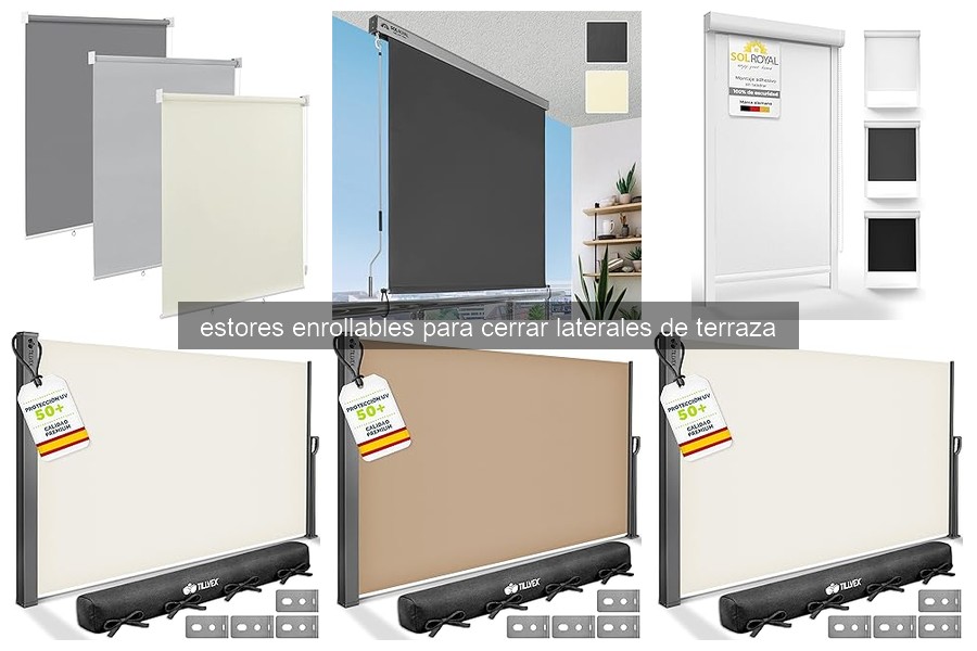 Cómo instalar estores enrollables en laterales de terraza
