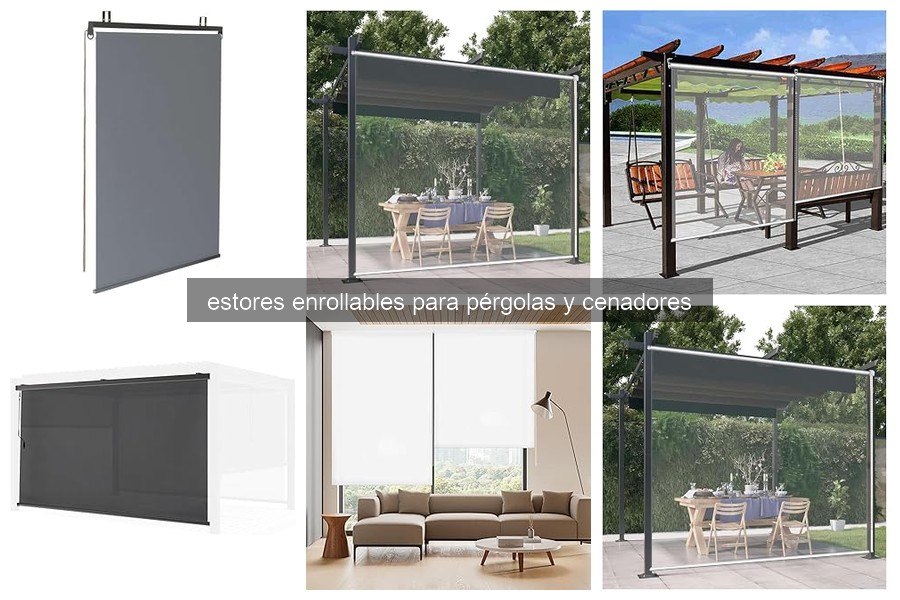 Cómo instalar estores enrollables en pérgolas y cenadores
