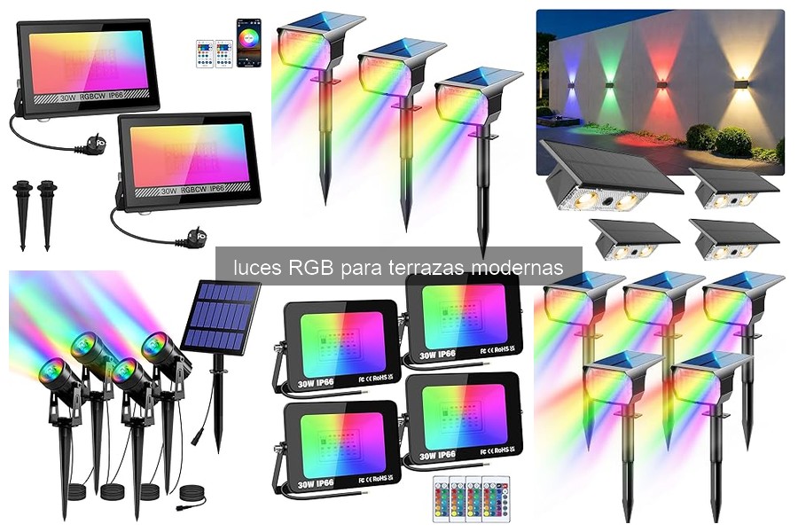 Cómo instalar luces RGB en tu terraza moderna