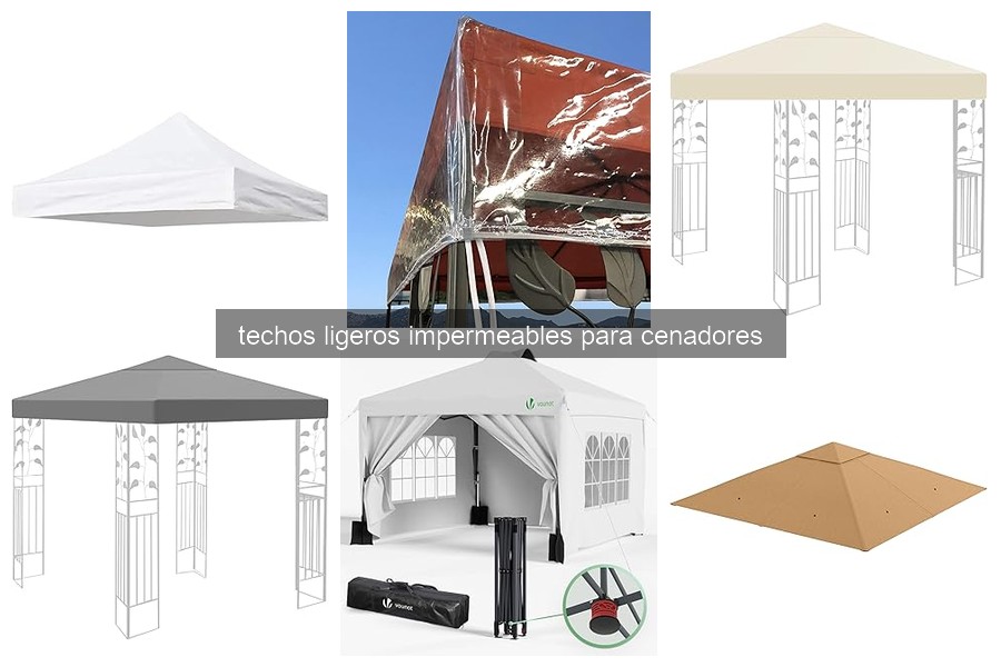 Cómo instalar techos ligeros impermeables para cenadores