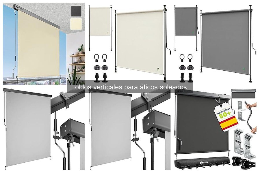 Cómo instalar toldos verticales en áticos soleados