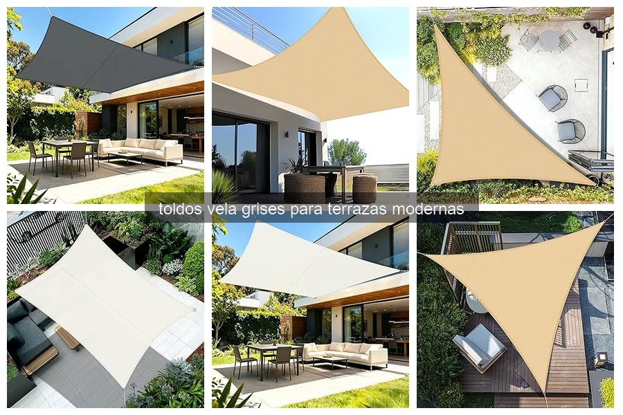 Cómo instalar un toldo vela gris en tu terraza moderna