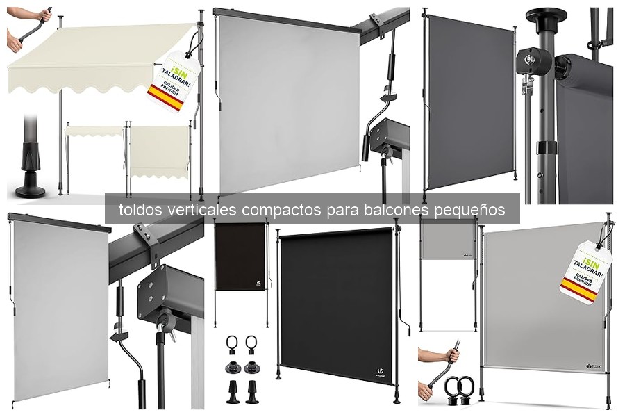 Cómo instalar un toldo vertical compacto en un balcón pequeño