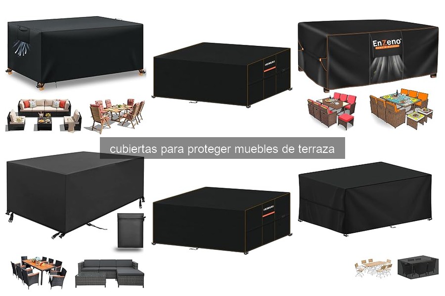 Cómo instalar y mantener cubiertas para muebles de terraza