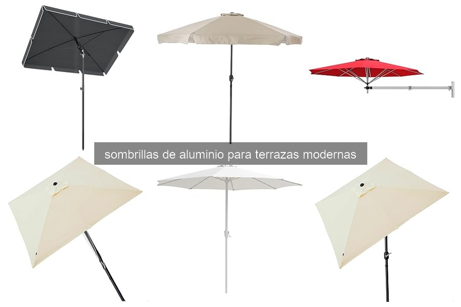 Cómo instalar y mantener sombrillas de aluminio para terrazas