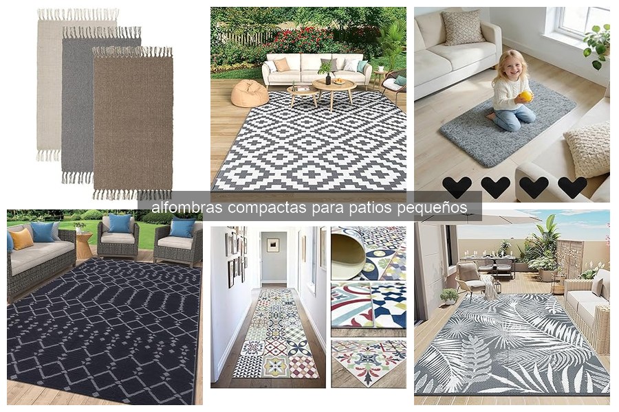 Cómo limpiar y mantener alfombras compactas para patios pequeños