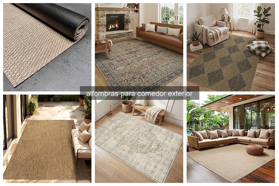 Cómo limpiar y mantener alfombras para comedor exterior