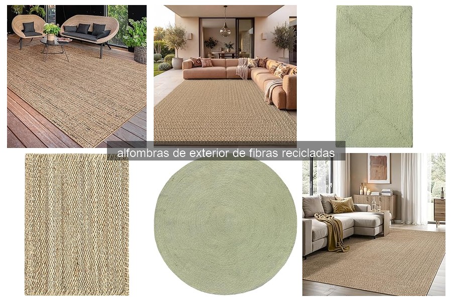 Comparativa de Alfombras de Exterior de Fibras Recicladas