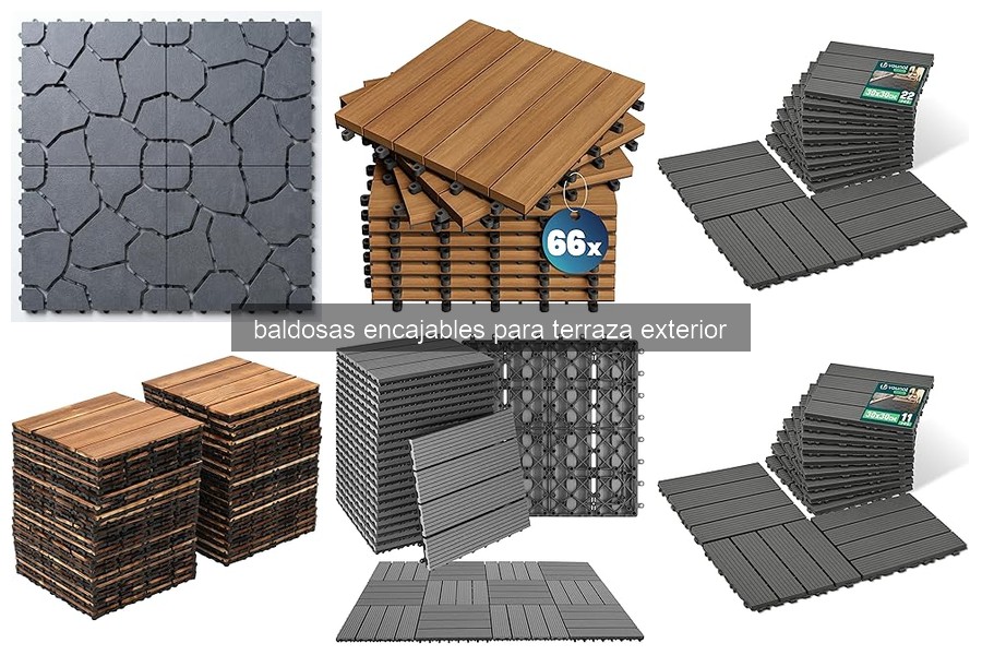 Comparativa de Baldosas Encajables y Otros Suelos para Terraza