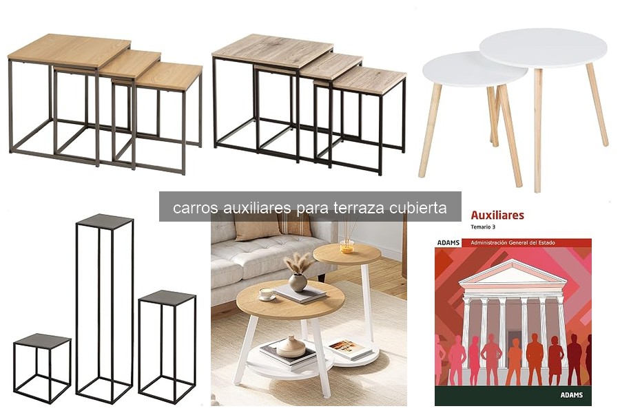 Comparativa de Carros Auxiliares para Terraza Cubierta