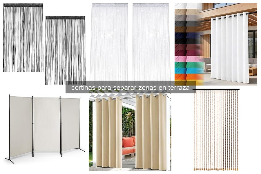 Comparativa de cortinas para separar zonas en terraza