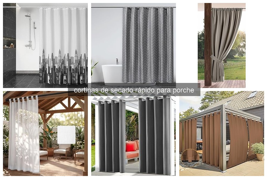 Comparativa de las Mejores Cortinas de Secado Rápido para Porche