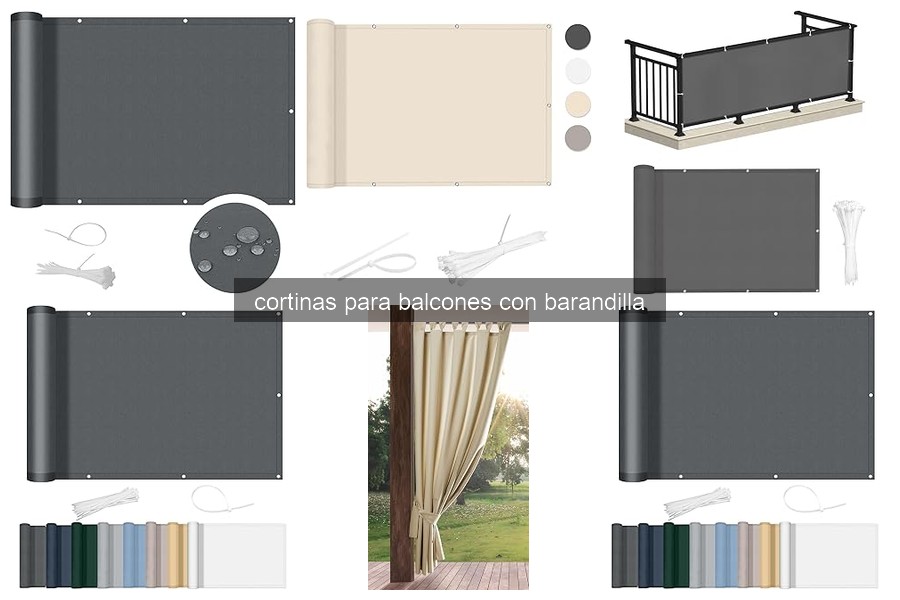 Comparativa de las mejores cortinas para balcones con barandilla