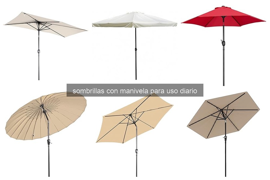 Comparativa de las Mejores Sombrillas con Manivela 2026