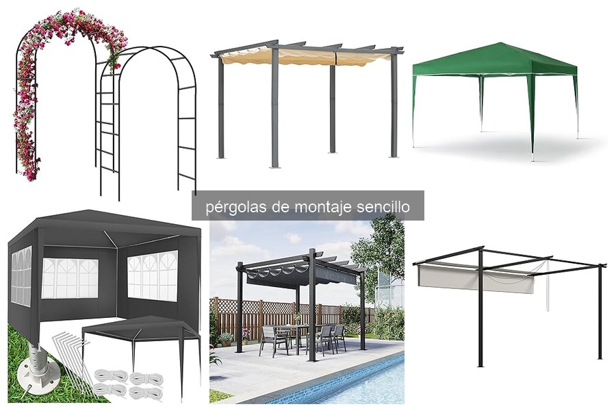 Comparativa de materiales para pérgolas de montaje sencillo