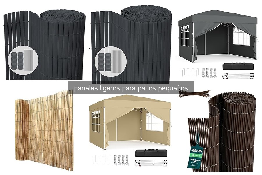 Comparativa de Paneles Ligeros para Patios Pequeños en 2026