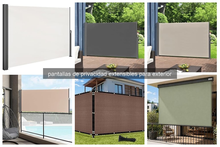 Comparativa de pantallas de privacidad extensibles para exterior