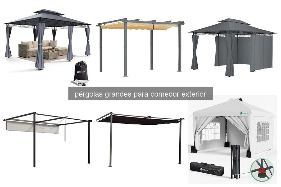 Comparativa de Pérgolas Grandes para Comedor Exterior 2026