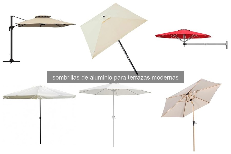 Comparativa de sombrillas de aluminio para terrazas modernas
