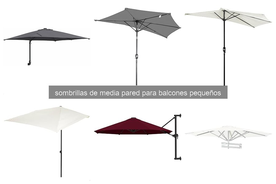 Comparativa de Sombrillas de Media Pared para Balcones Pequeños