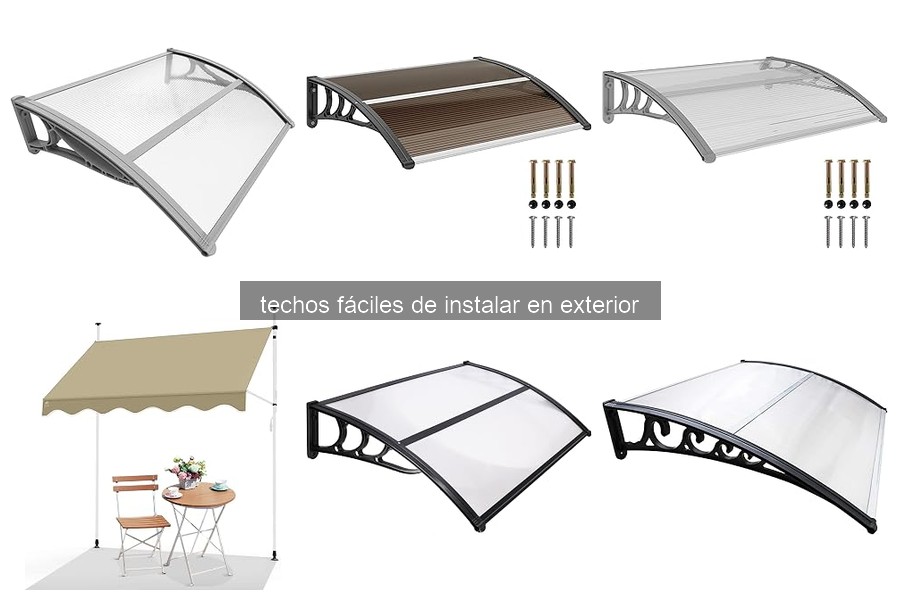 Comparativa de Techos Fáciles de Instalar en Exterior 2026