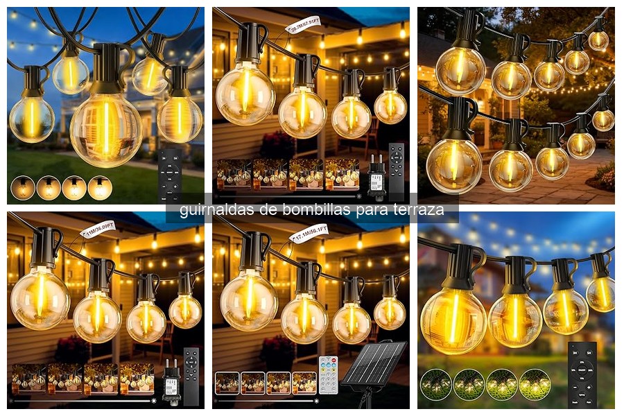 Comparativa: Guirnaldas LED vs Incandescentes para Terrazas