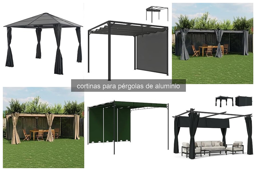 Cortinas para pérgolas de aluminio: tipos y características