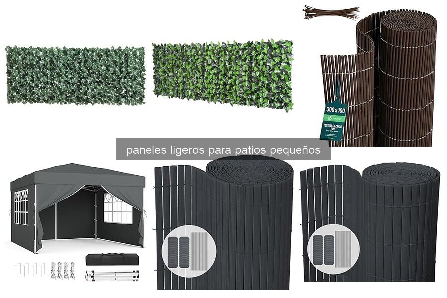 Descubre los paneles ligeros para patios pequeños