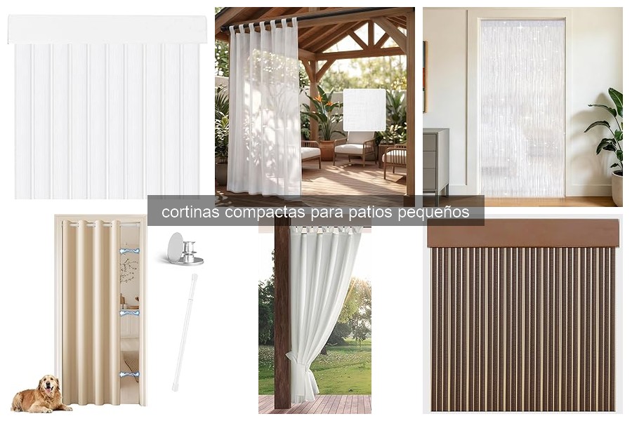 Guía de compra de cortinas compactas para patios pequeños