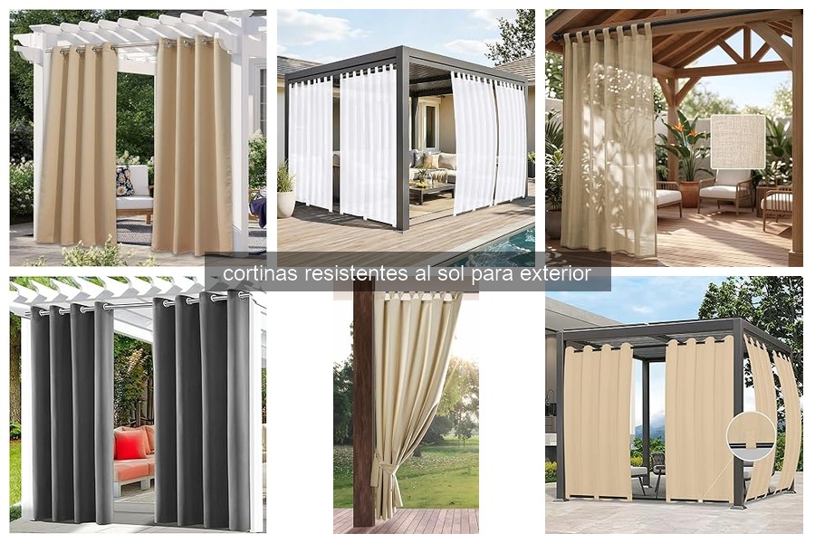 Guía de compra de cortinas resistentes al sol para exterior