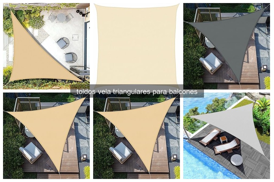 Guía de compra de toldos vela triangulares para balcones