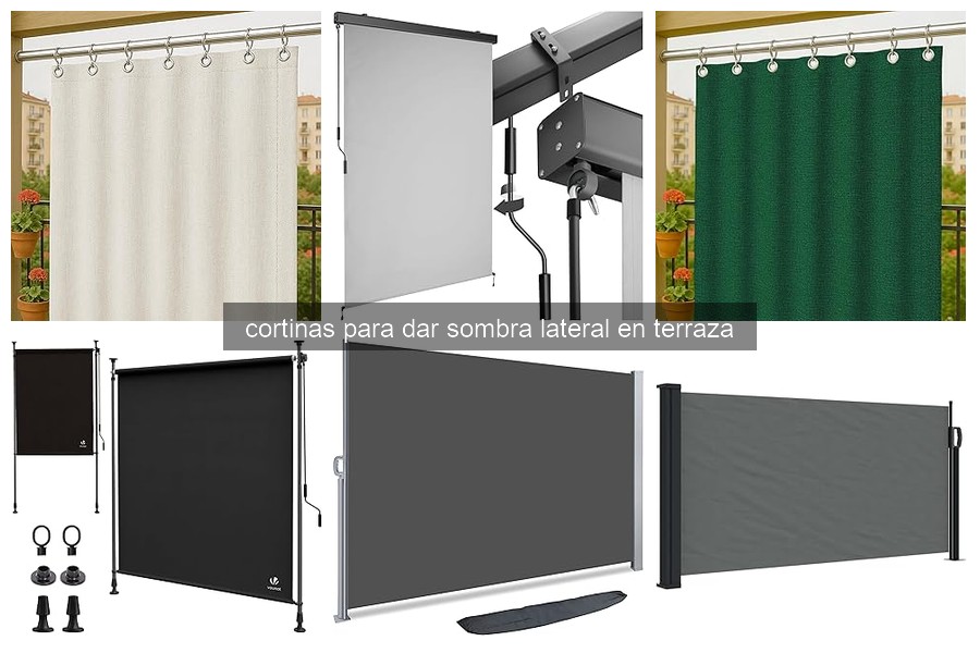 Guía de instalación de cortinas para sombra lateral en terraza