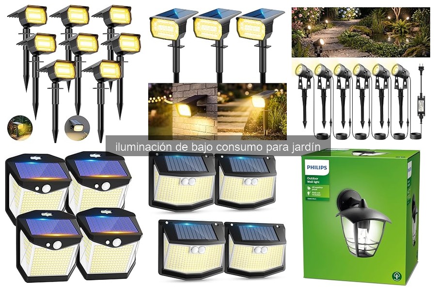 Guía de instalación de luces de bajo consumo en el jardín