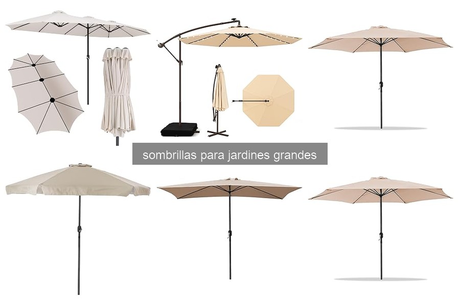 Guía de instalación y mantenimiento para sombrillas grandes
