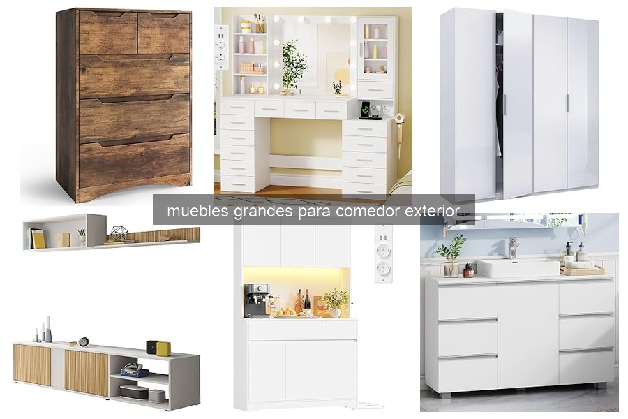 Guía para elegir muebles grandes para comedor exterior