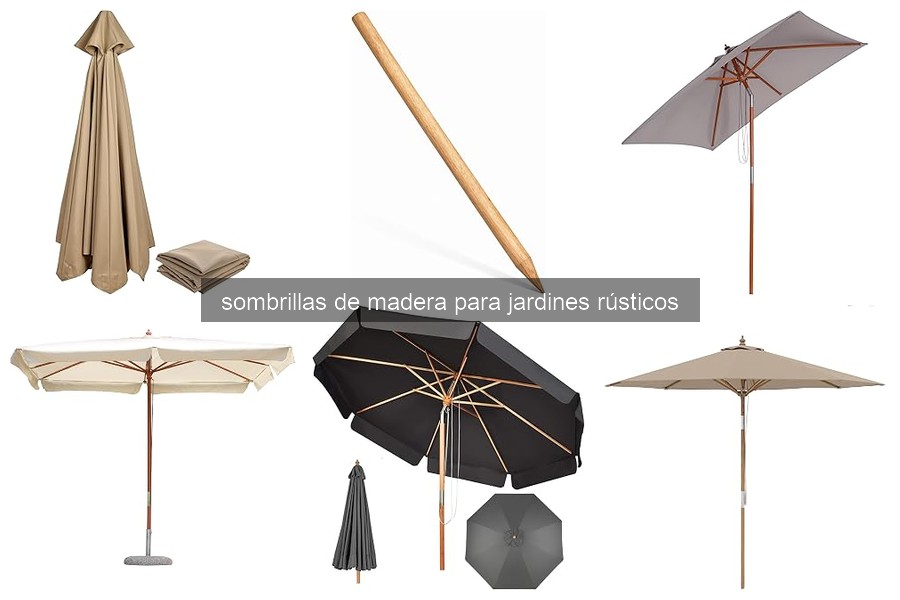 Guía para Elegir Sombrillas de Madera para Jardines Rústicos
